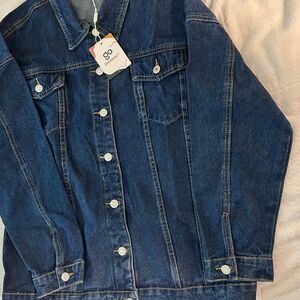 Denim Jacket, oversized, deep blue size Medium
